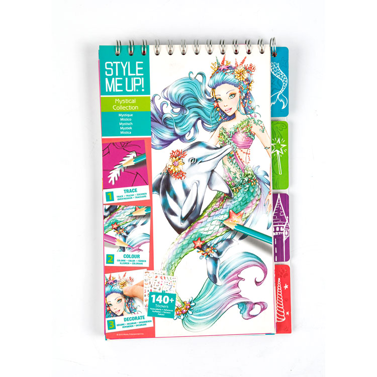 Sketch Book- Top Spiral Book Mermaid